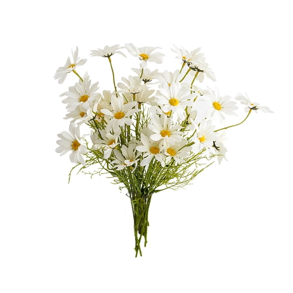Scceatti Artificial Flowers for Outdoors Fake Daisy Silk Flowers Simulation Of Artificial Flowers Flower Arranging Imitation Bouquet Silk Flower for Table Home Wedding Kitchen Garden Home Decor