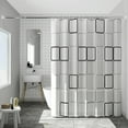 thumbnail image 1 of Scceatti Shower Curtain Liner Aesthetic Mid Century Shower Curtain with Hooks Boho Shower Curtain 71x32In Wide Shower Curtain Bathroom Curtain Partition Curtain Dry and Wet Separation Shower Curtain, 1 of 4