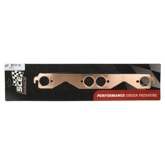 Sce Gaskets 4011 Pro Copper Embossed Exhaust For Sbc 1.6" Rnd Tube Headers