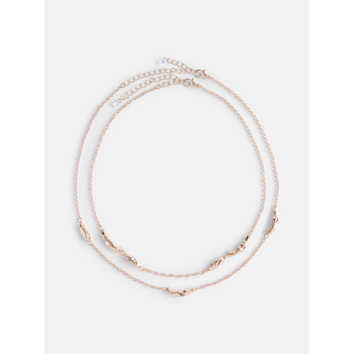 Women's Gold Tone Chain Necklaces, 2-Piece Set