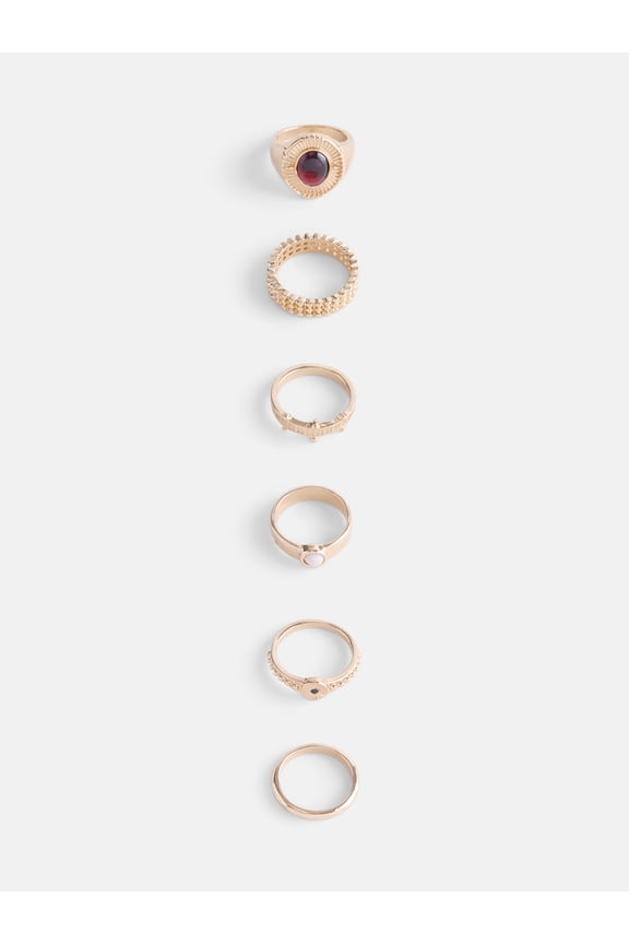 Women's 6Pc Ring Set