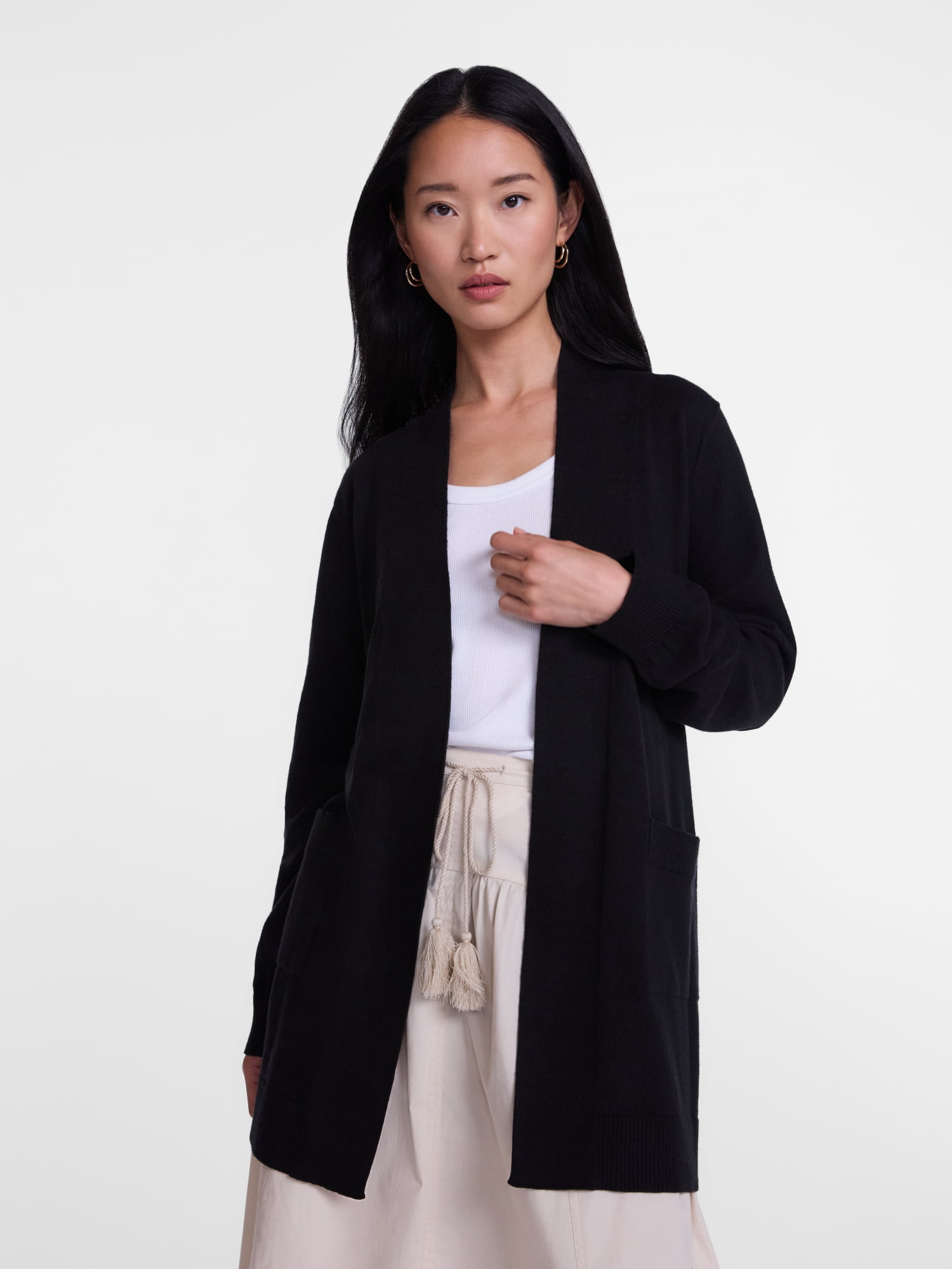 Scenario Women's Belted Lightweight Cardigan, Sizes XS-XXXL