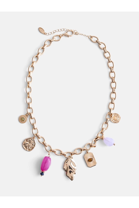 Women's Gold-Tone Multi-Charm Necklace