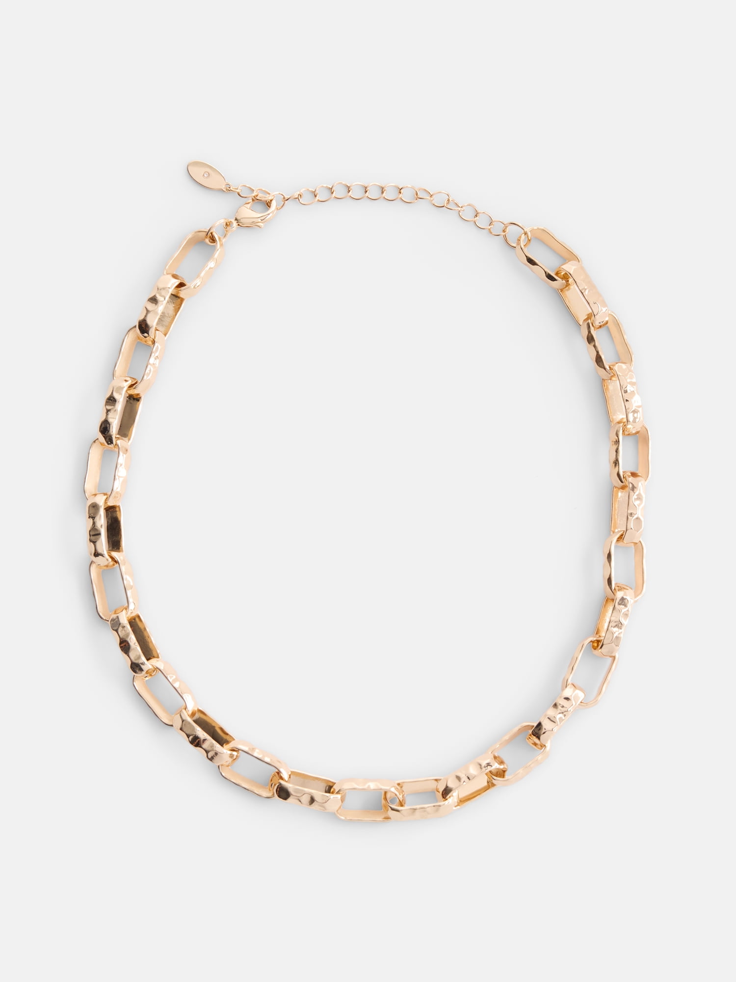 Scenario Women's Gold-Tone Chunky Twist Chain Necklace