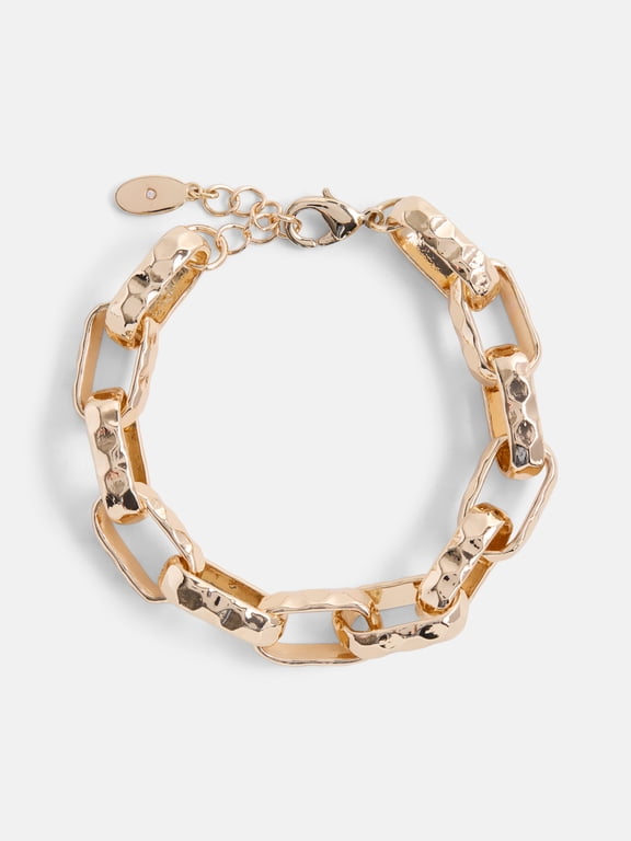 Women's Gold-Tone Twisted Chain Bracelet