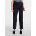 thumbnail image 1 of Scenario Women's and Women's Plus High Rise Barrel Jeans, Regular 28", and Short 26" Inseam, Sizes 0-28W, 1 of 5
