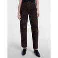 thumbnail image 1 of Scenario Women's and Women's Plus High Rise Barrel Jeans, 26", 28" Inseam, Sizes 0-28W, 1 of 8