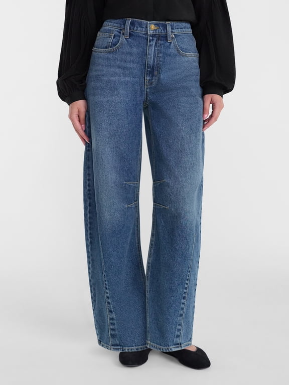 Women's and Women's Plus High Rise Horseshoe Jeans, 26" Inseam, Sizes 0-28W