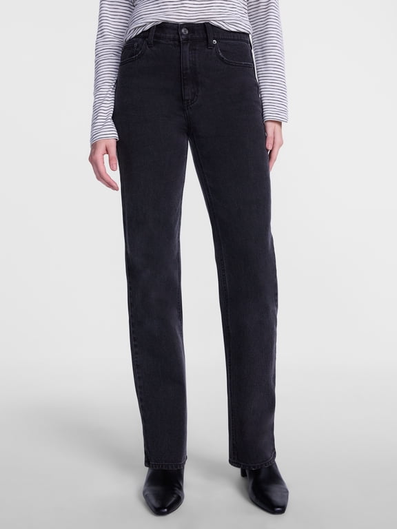 Women's High Rise Straight Leg Jeans, 30" Inseam, Sizes 0-20