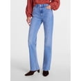 thumbnail image 1 of Scenario Women's High Rise Straight Leg Jeans, 30" Regular, 28" Short Inseam, Sizes 0-20, 10S-16S, 1 of 8