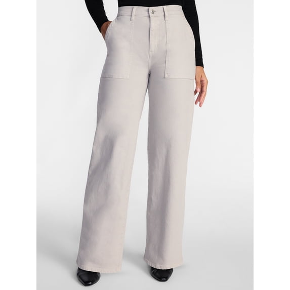 Scenario Women's High Rise Utility Jeans, 31" Regular and 29" Short Inseam, Sizes 0-20
