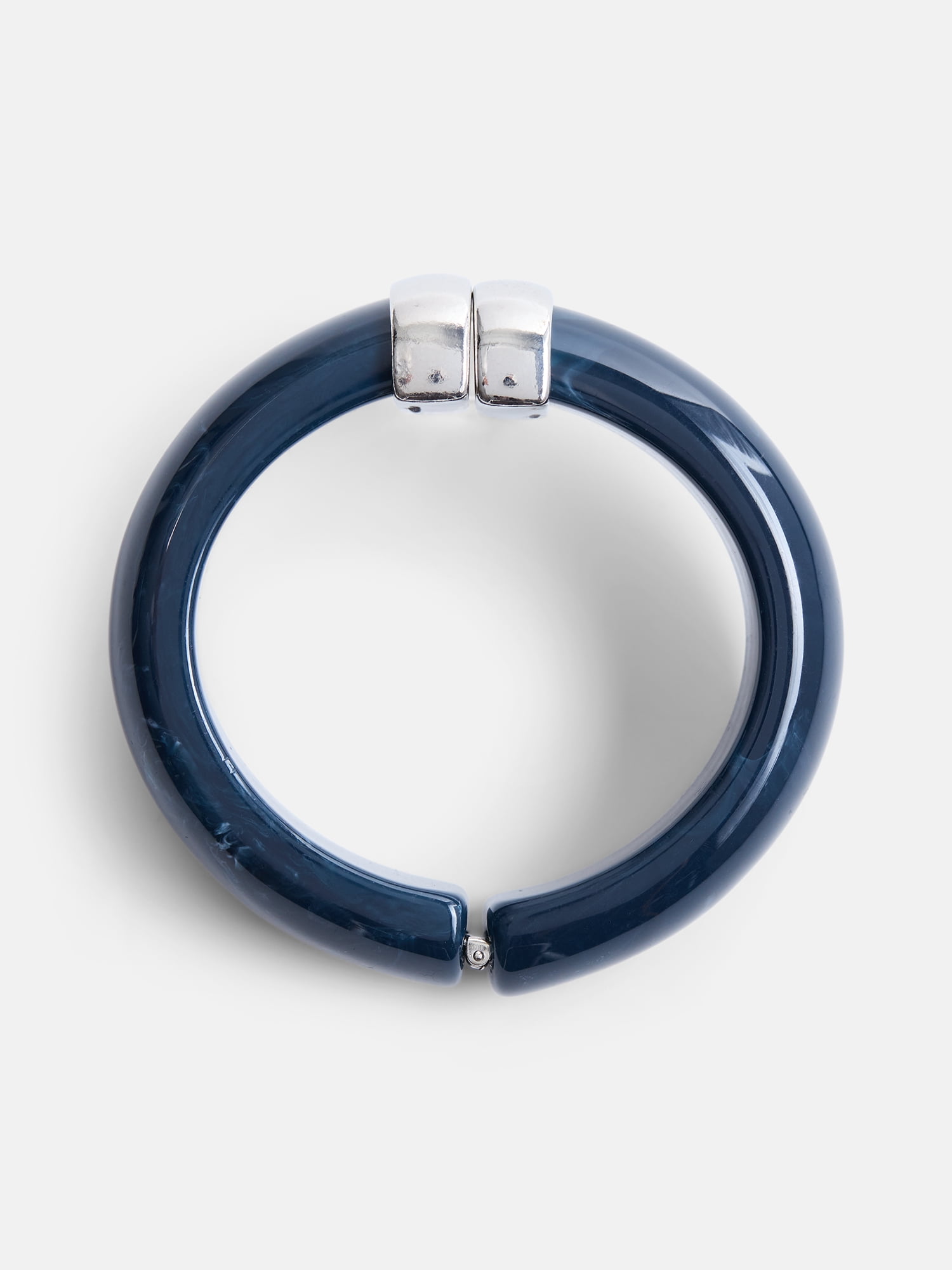 Scenario Women's Hinged Resin Bangle Bracelet