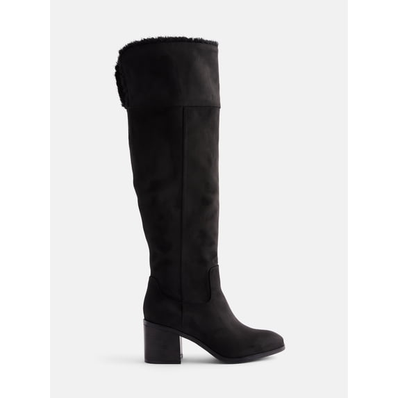 Scenario Women's Over the Knee Fur Boots
