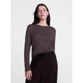 thumbnail image 1 of Scenario Women's Oversized Tee with Long Sleeves, Sizes XS-XXXL, 1 of 6