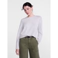 thumbnail image 1 of Scenario Women's and Women's Plus Cozy Crewneck Sweater with Long Sleeves, Sizes XS-4X, 1 of 5