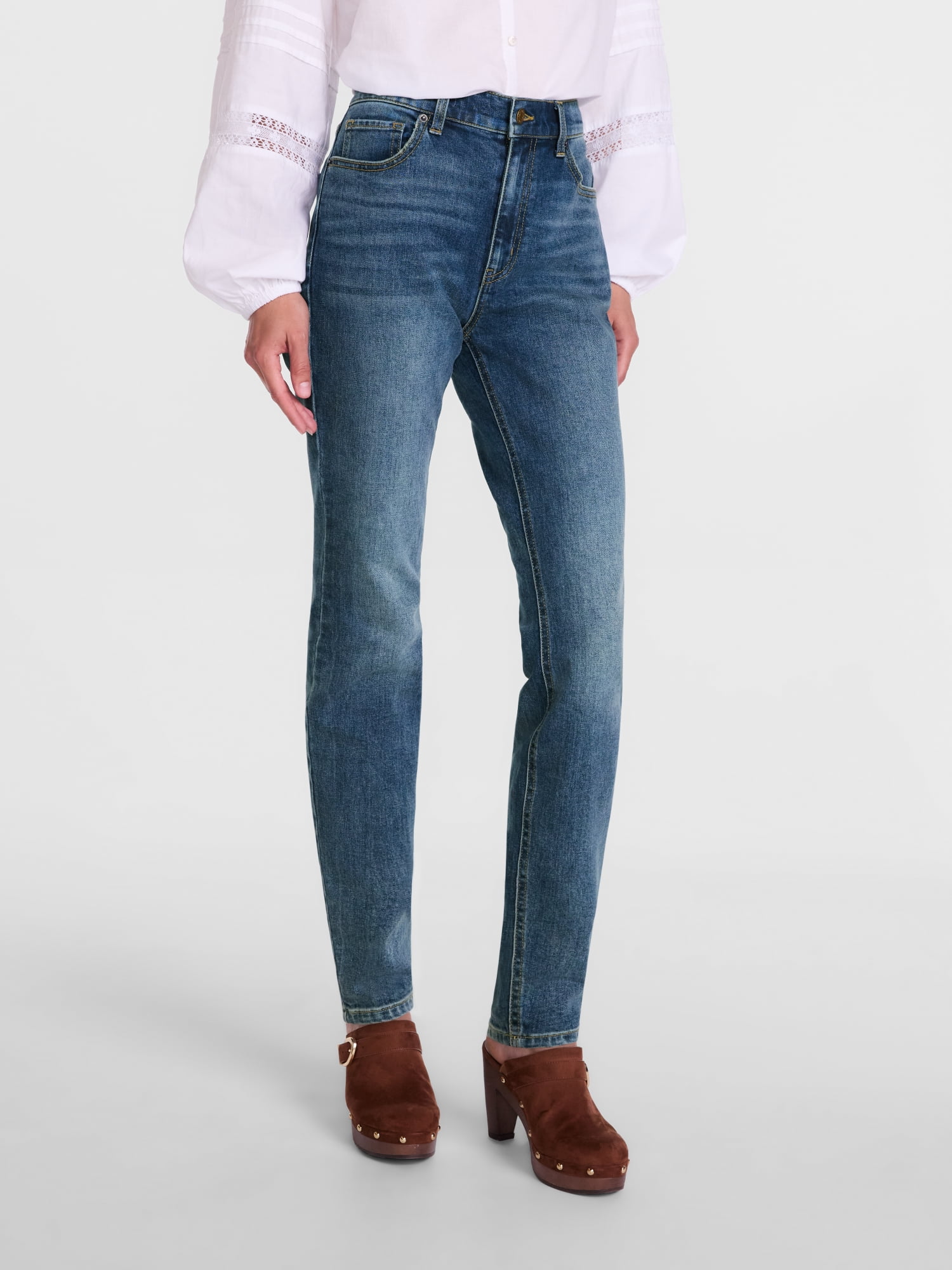 Scenario Women's High Rise Skinny Jeans, 27", 29", 31" Inseams, Sizes 0-20