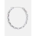thumbnail image 1 of Scenario Women's Rhodium-Tone Chunky Twist Chain Necklace, 1 of 6