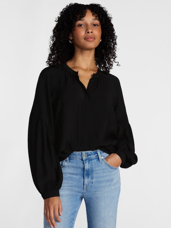 Women's Structured Sleeve Top, Sizes XS-XXXL