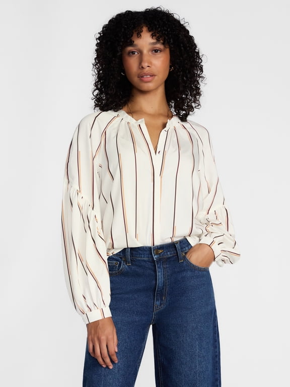 Women's Structured Sleeve Top, Sizes XS-XXXL