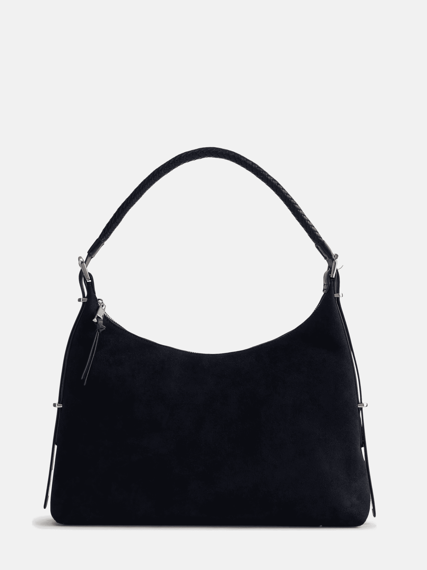 Scenario Women's Top Zipper Shoulder Bag, Black