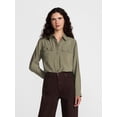 thumbnail image 1 of Scenario Women's Utility Tunic Shirt with Long Sleeves, Sizes XS-XXXL, 1 of 6
