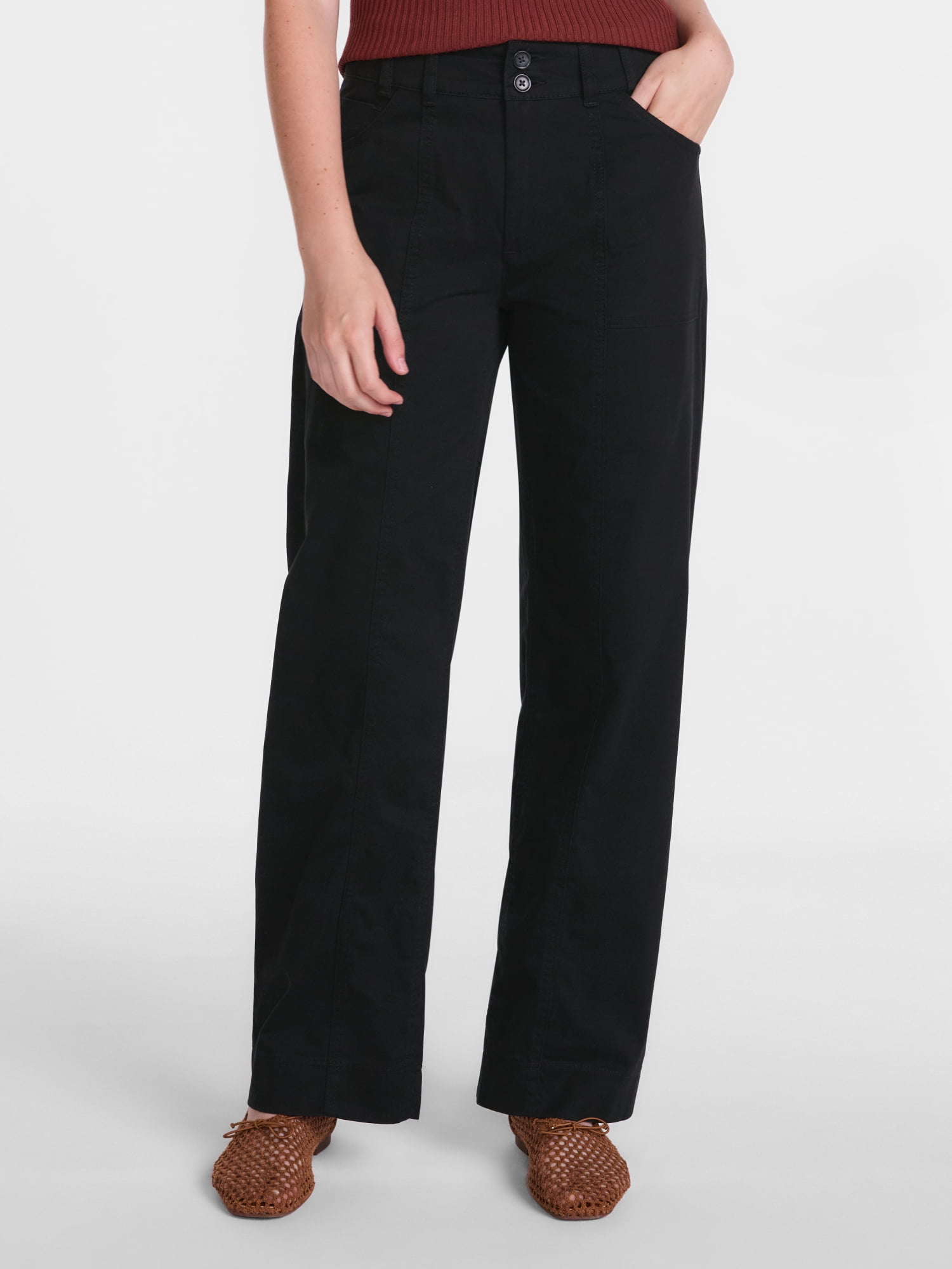 Scenario Women's Wide Leg Utility Pants, 31" Inseam, Sizes 0-20