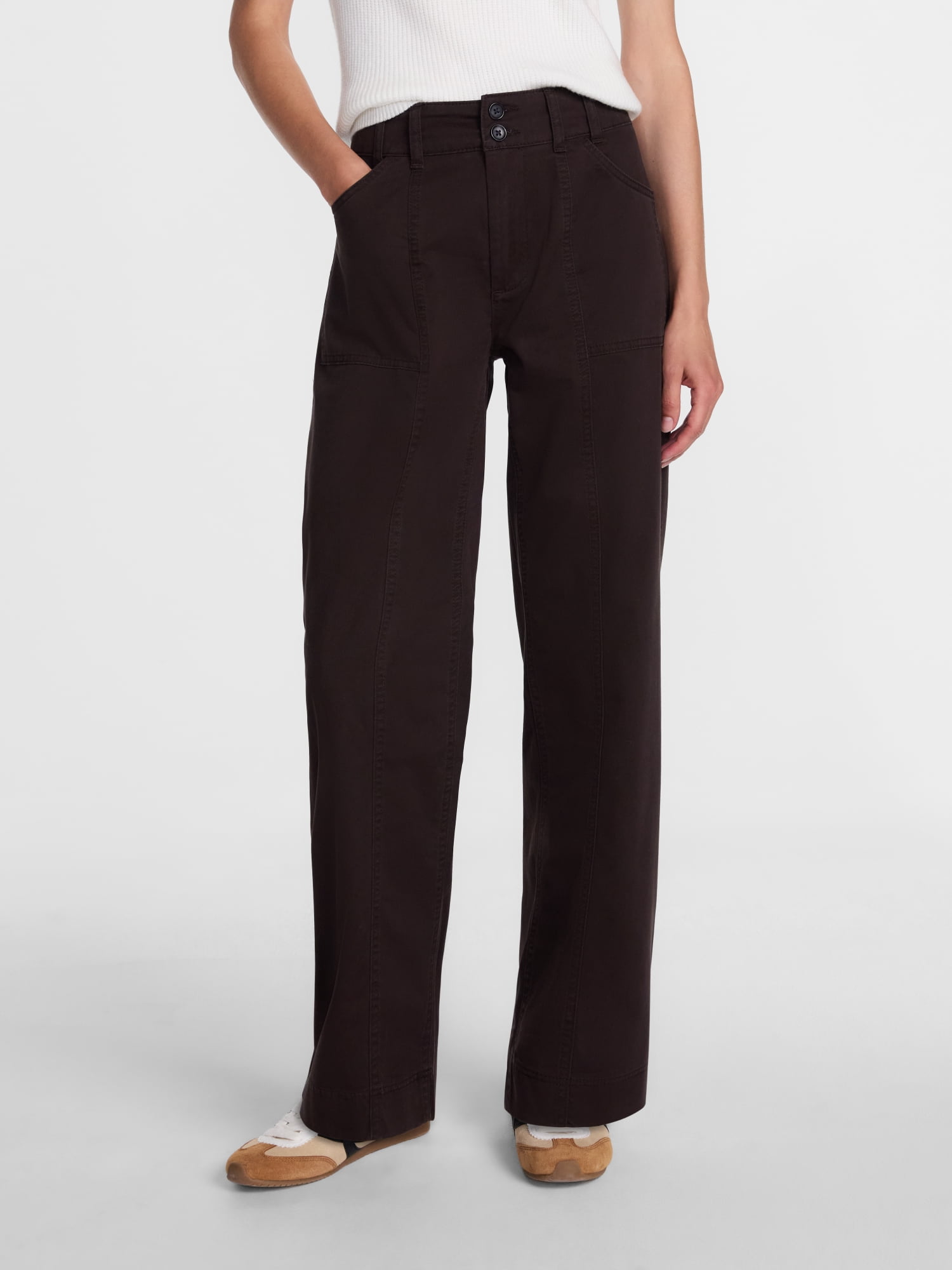 Scenario Women's Wide Leg Utility Pants, 31" Inseam, Sizes 0-20