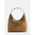 thumbnail image 1 of Scenario Women's Faux Leather Woven Hobo Shoulder Bag, Brown Spaniel, 1 of 5