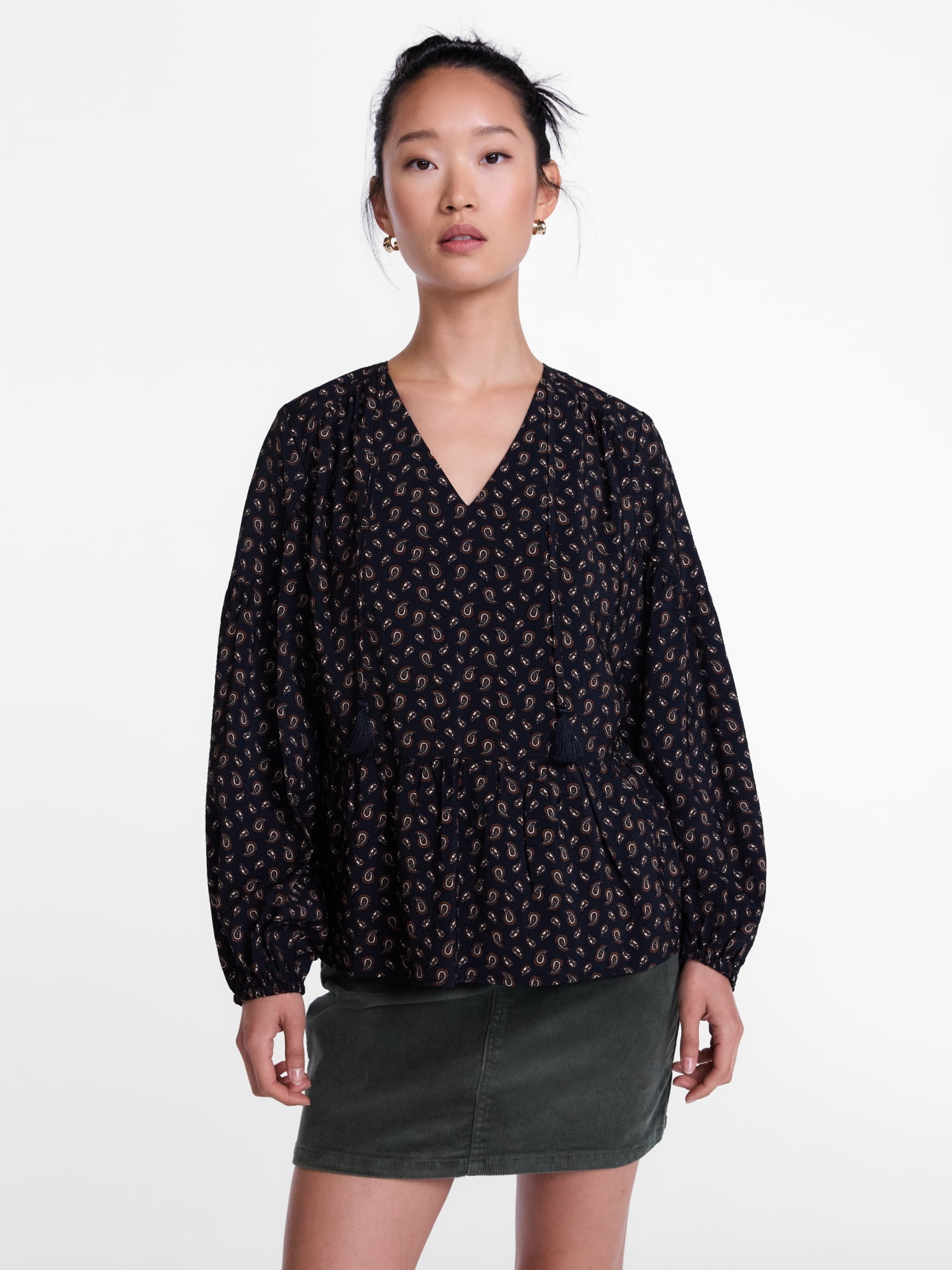 Scenario Women’s Gathered Yoke Blouse