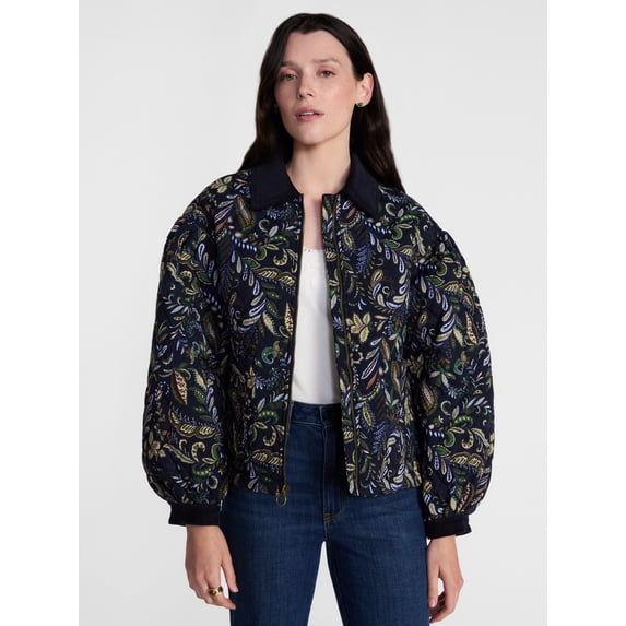 Scenario Women's and Women's Plus Quilted Puffer Jacket, Sizes XS-4X