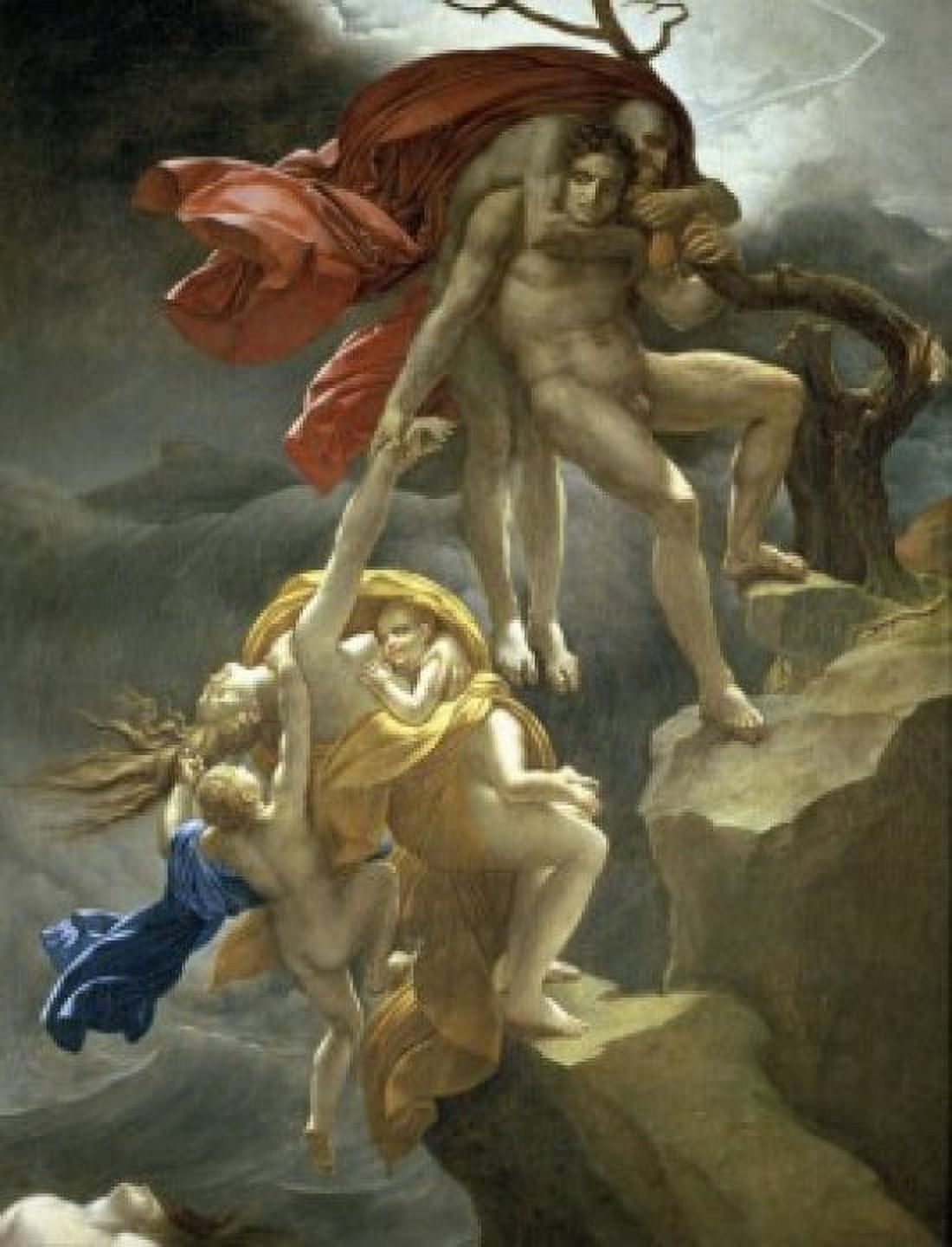 Scene of the Flood   Anne-Louis Girodet de Roucy-Trioson (1767-1824French)   Musee Girodet Montargis Canvas Art - Anne-Louis Girodet de Roucy-Trioson (18 x 24)
