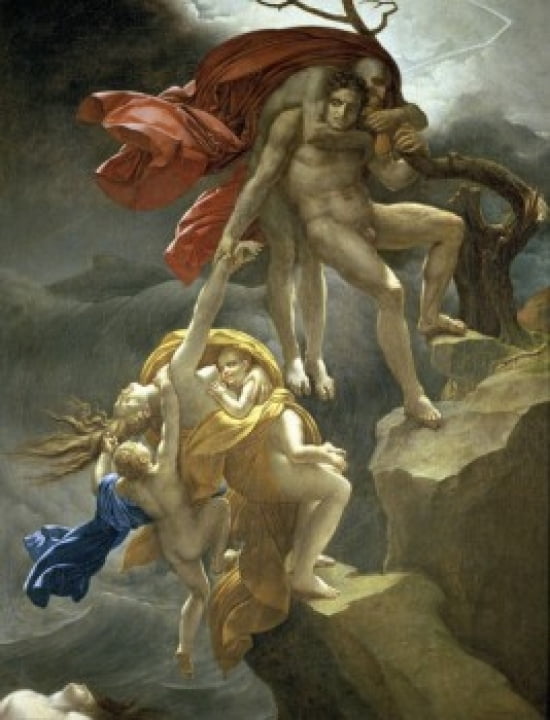 Scene of the Flood Anne-Louis Girodet de Roucy-Trioson (1767-1824French) Musee Girodet Montargis Canvas Art - Anne-Louis Girodet de Roucy-Trioson (24 x 36)