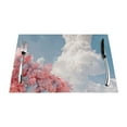 Scene , , Flowers PVC meal mat, dining table mat PVC washable woven