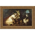thumbnail image 1 of Scene From A Midsummer Night's Dream, Titania and Bottom 24x16 Gold Ornate Wood Framed Canvas Art by Edwin Henry Landseer, 1 of 2
