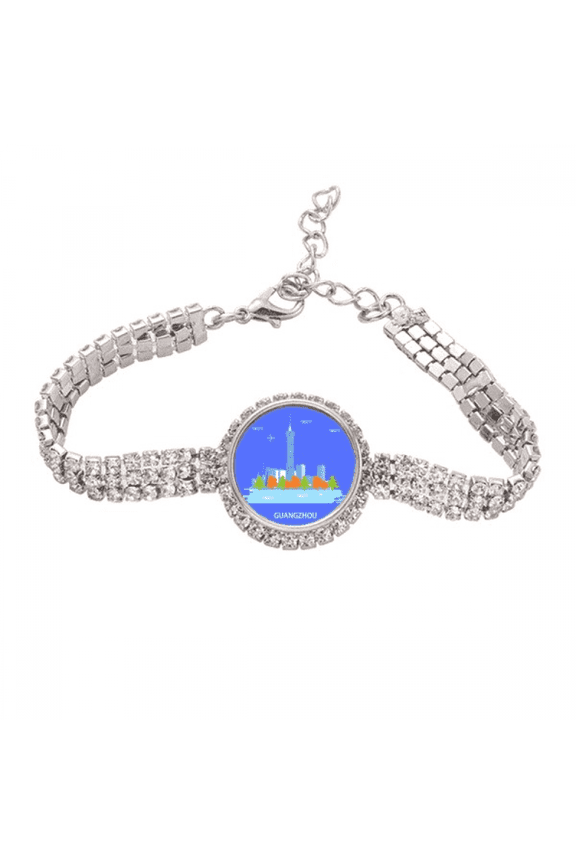 Scene Mansion Advanced China Town Tennis Chain Anklet Bracelet Diamond Jewelry