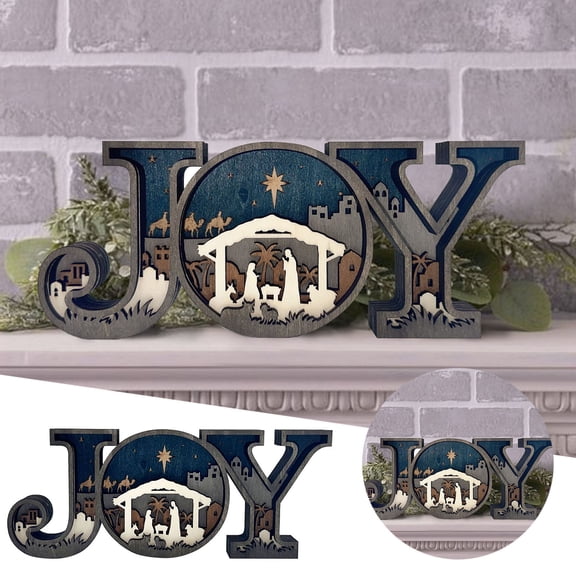 Scene Sets For Christmas Decorations Set Wooden Desktop Christmas Ornaments Christmas Party Supplies Desktop Ornament Easy To Use