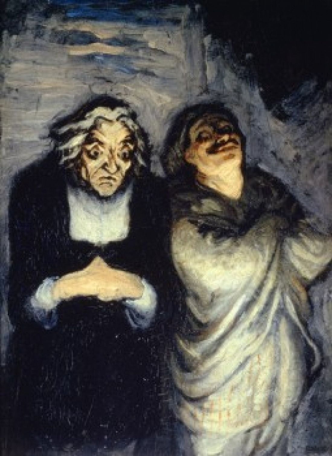 Scene de Comedie The Comedy Stage Late 19th Century Honore Daumier (1808-1879 French) Musee dOrsay Paris France Canvas Art - Honore Daumier (24 x 36)