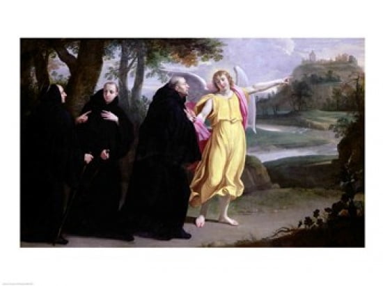 Scene from the Life of St Benedict Canvas Art - Philippe De Champaigne (24 x 18)