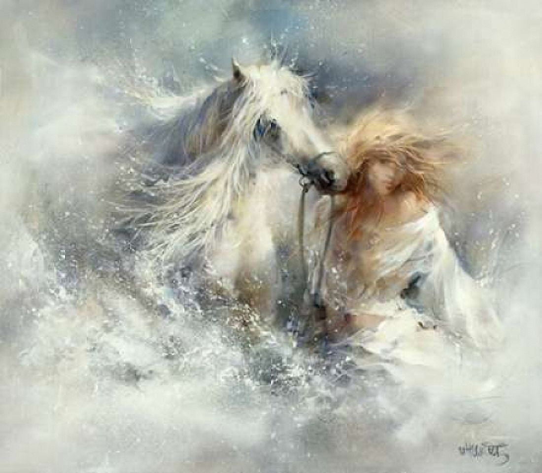 Scene in water Canvas Art - Willem Haenraets (24 x 24)