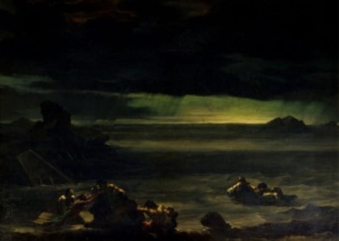 Scene of The Flood by Theodore Gericault 1812 (1791-1824) Paris Musee du Louvre Canvas Art - Theodore Gericault (18 x 24)