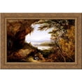 thumbnail image 1 of Scene on the Hudson (Rip Van Winkle) 24x18 Gold Ornate Wood Framed Canvas Art by James Hamilton, 1 of 2