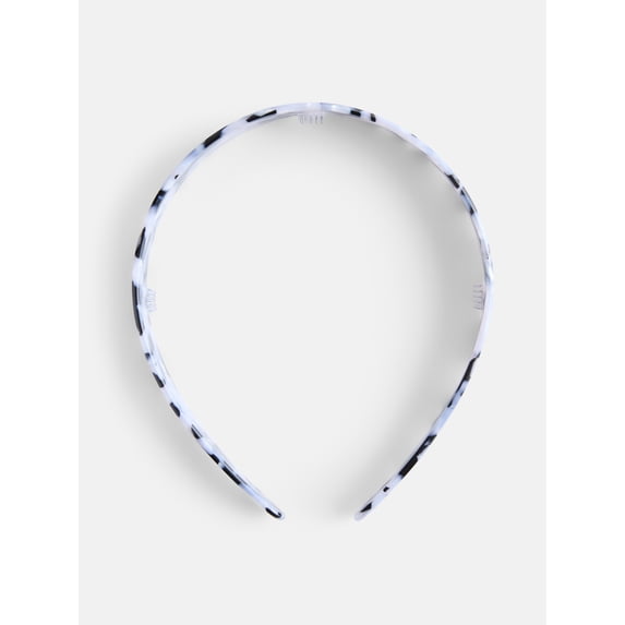 Scenario Women's Acetate Faux Tortoise Headband, Black Multi