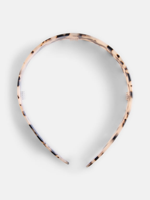 Women's Acetate Faux Tortoise Headband, Brown Multi