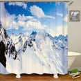 thumbnail image 1 of Scenery 3d Bathroom Curtains Natural landscape Printed Shower Curtains With Home Decoration Waterproof Fabric Bath Screen, 1 of 5
