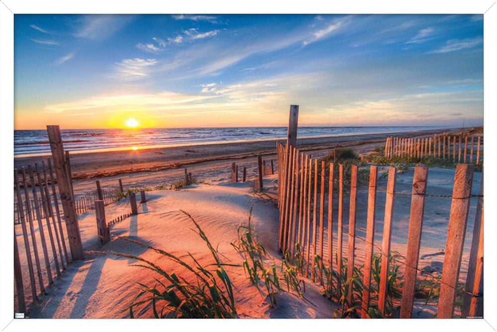 Scenery - Boardwalk Wall Poster, 14.725" x 22.375", Framed