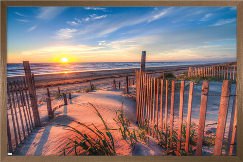 Scenery - Boardwalk Wall Poster, 14.725" x 22.375", Framed