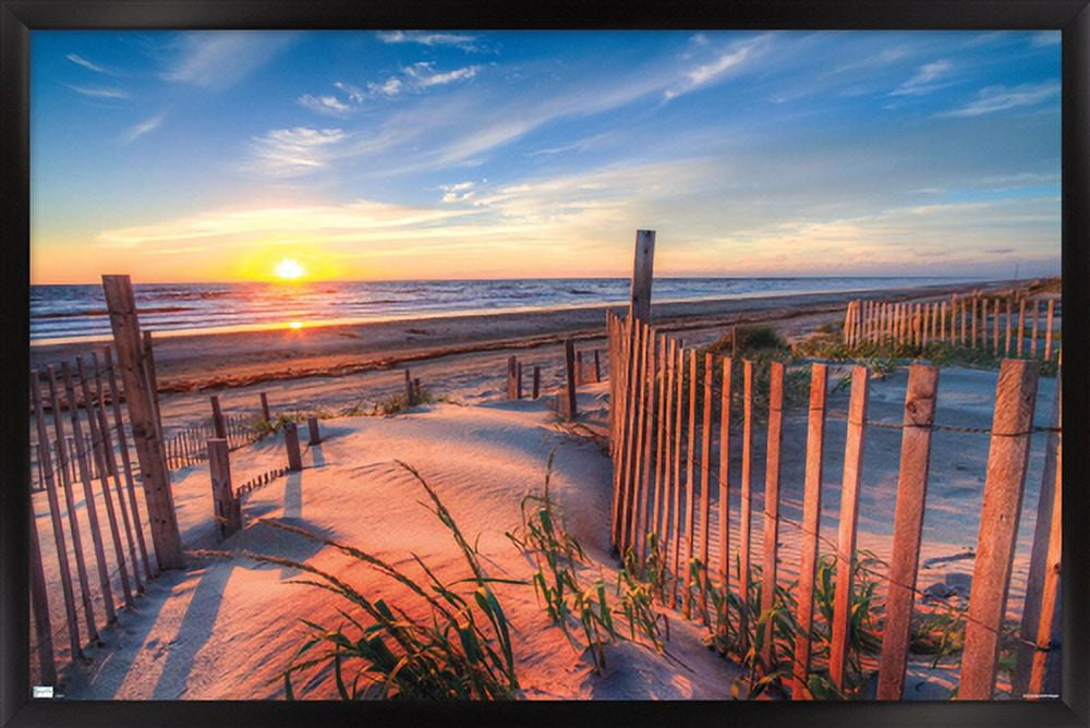 Scenery - Boardwalk Wall Poster, 14.725" x 22.375", Framed