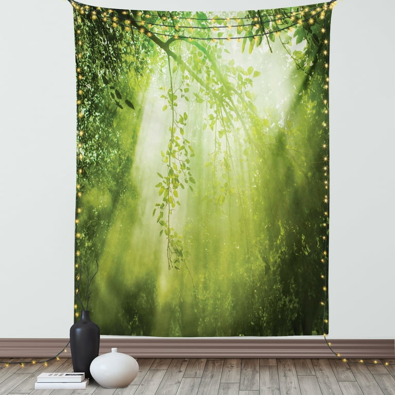 Light hot sale green tapestry