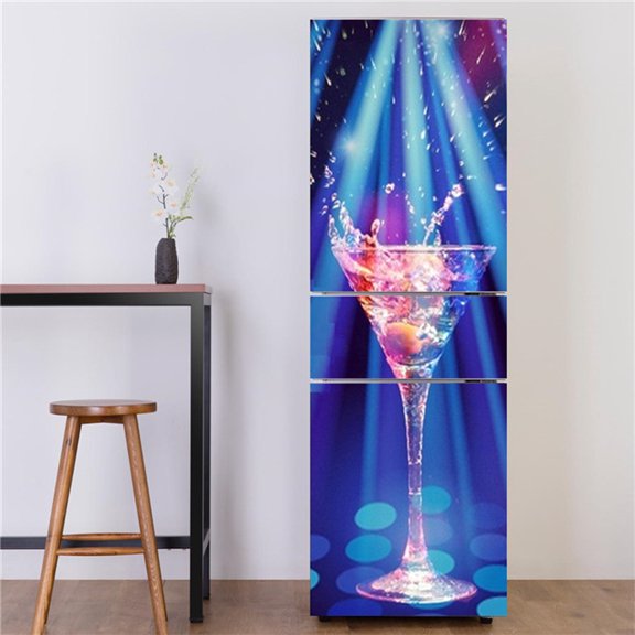 Scenery Fridge Sticker Vinyl Self Adhesive Refrigerator Wallpaper Home Design for Kitchen Mural Wall