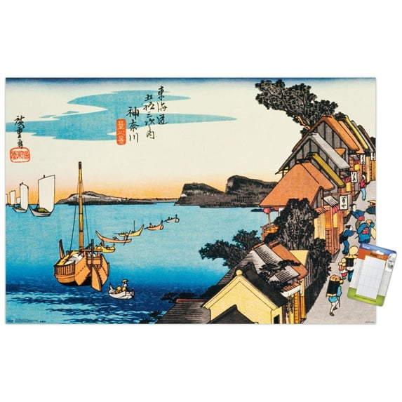 Scenery Of Kanagawa Wall Poster, 22.375" x 34"